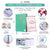 Jan - Dec 2026 Dated Deluxe LOA 12 Month Planner (B5 size: 7.5 x 10 inches) Soft Turquois Lotus Woman