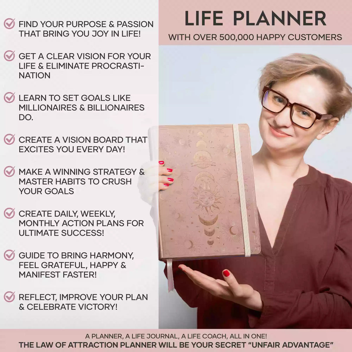 Jan - Dec 2026 Dated Sunday Start Deluxe LOA 12 Month Planner (B5 size ...
