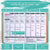 Jan - Dec 2026 Dated Deluxe LOA 12 Month Planner (B5 size: 7.5 x 10 inches) Soft Turquois Tree RG