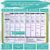 Jan - Dec 2026 Dated Deluxe LOA 12 Month Planner (B5 size: 7.5 x 10 inches) Soft Turquois Lotus Woman