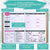 Jan - Dec 2026 Dated Deluxe LOA 12 Month Planner (B5 size: 7.5 x 10 inches) Soft Turquois Tree RG