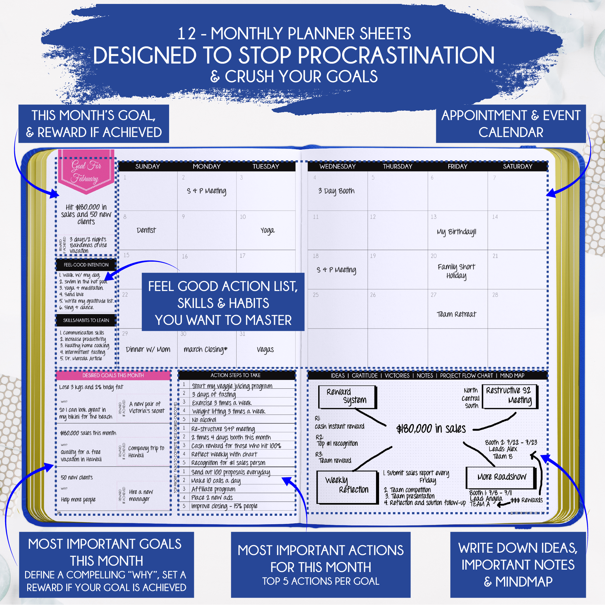 Jan - Dec 2026 Dated Deluxe LOA 12 Month Planner (B5 size: 7.5 x 10 in ...