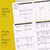 BOGO Undated Budget Planner and Monthly Bill Organizer Yellow Unicorn