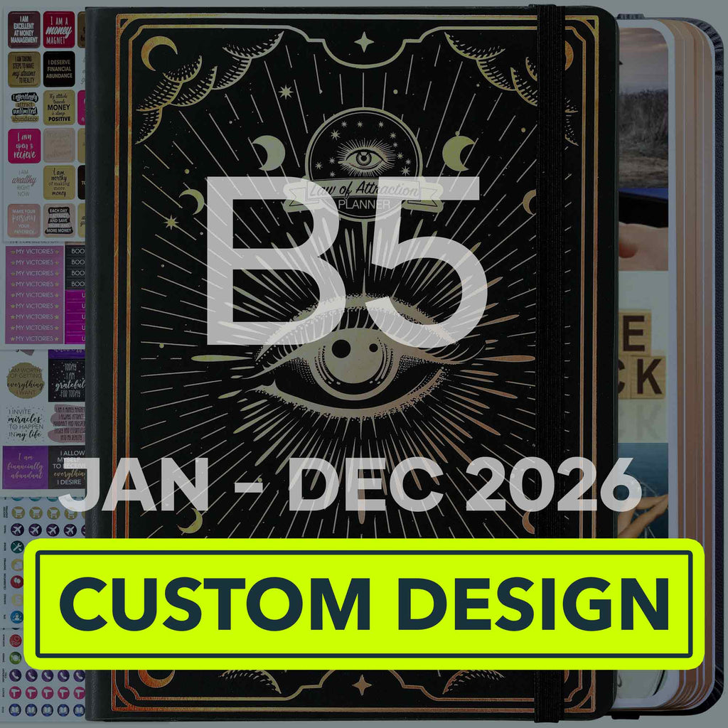 Custom Design: Jan - Dec 2026 Dated Sunday Start B5 Size