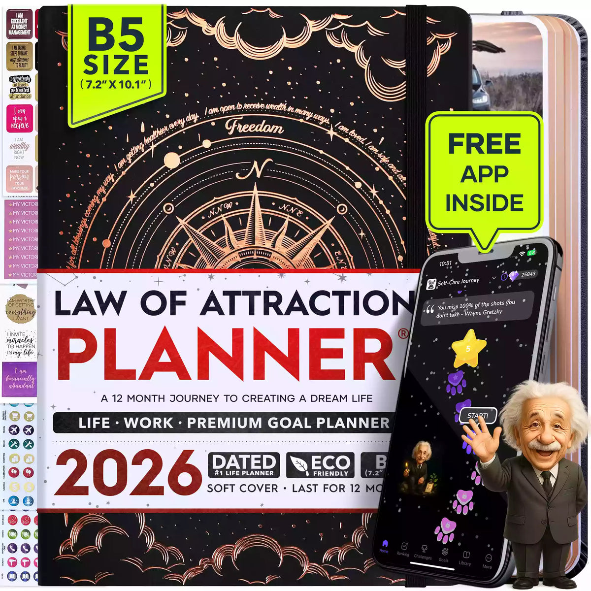 Freedom Mastery Life System Course + B5 Planner 2026 + Companion App