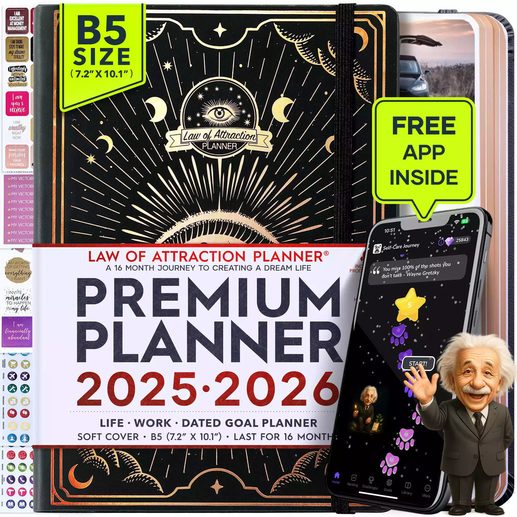 Sep 2025 - Dec 2026 Dated Deluxe LOA 16 Month Planner (B5 size: 7.5 x 10 inches) Eye