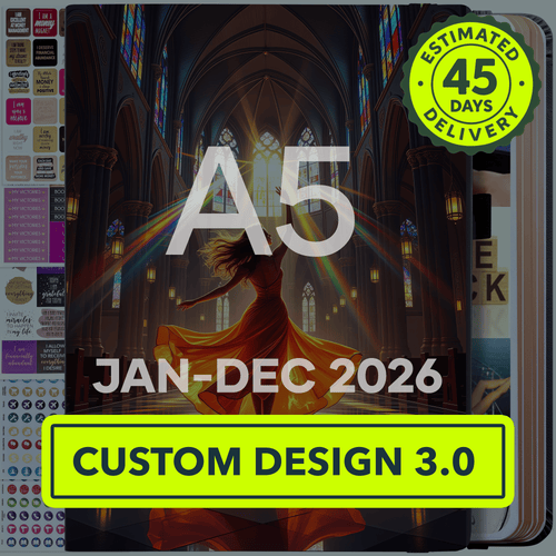 Custom Design 3.0: Jan - Dec 2026 Dated Sunday Start A5 Size