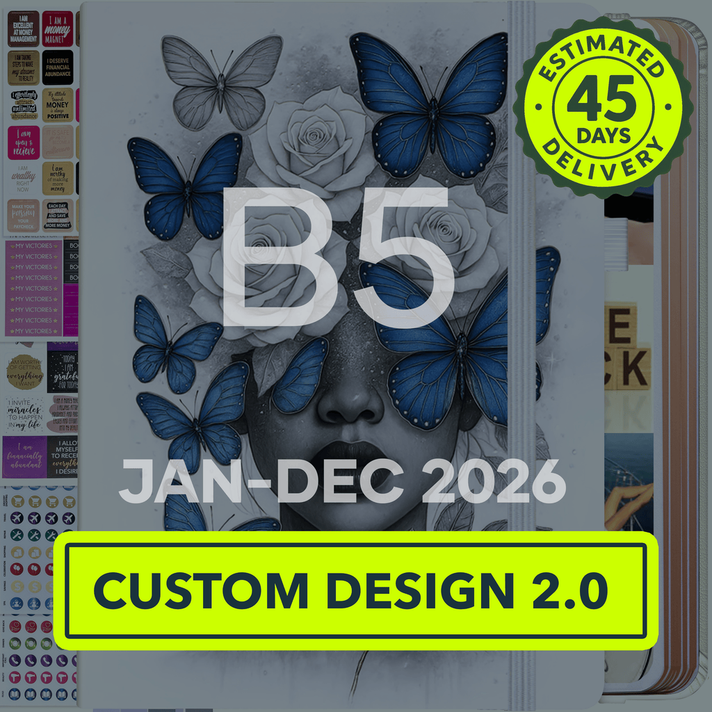 Custom Design 2.0: Jan - Dec 2026 Dated Sunday Start B5 Size