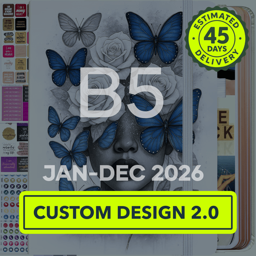 Custom Design 2.0: Jan - Dec 2026 Dated Sunday Start B5 Size