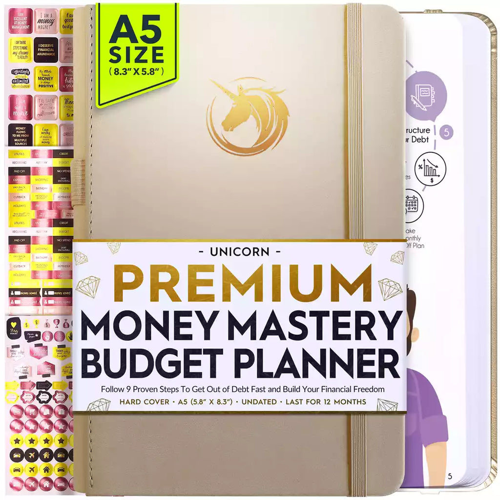 BOGO Undated Budget Planner and Monthly Bill Organizer Vanilla Unicorn