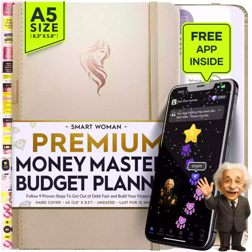 BOGO Undated Budget Planner and Monthly Bill Organizer Vanilla Woman