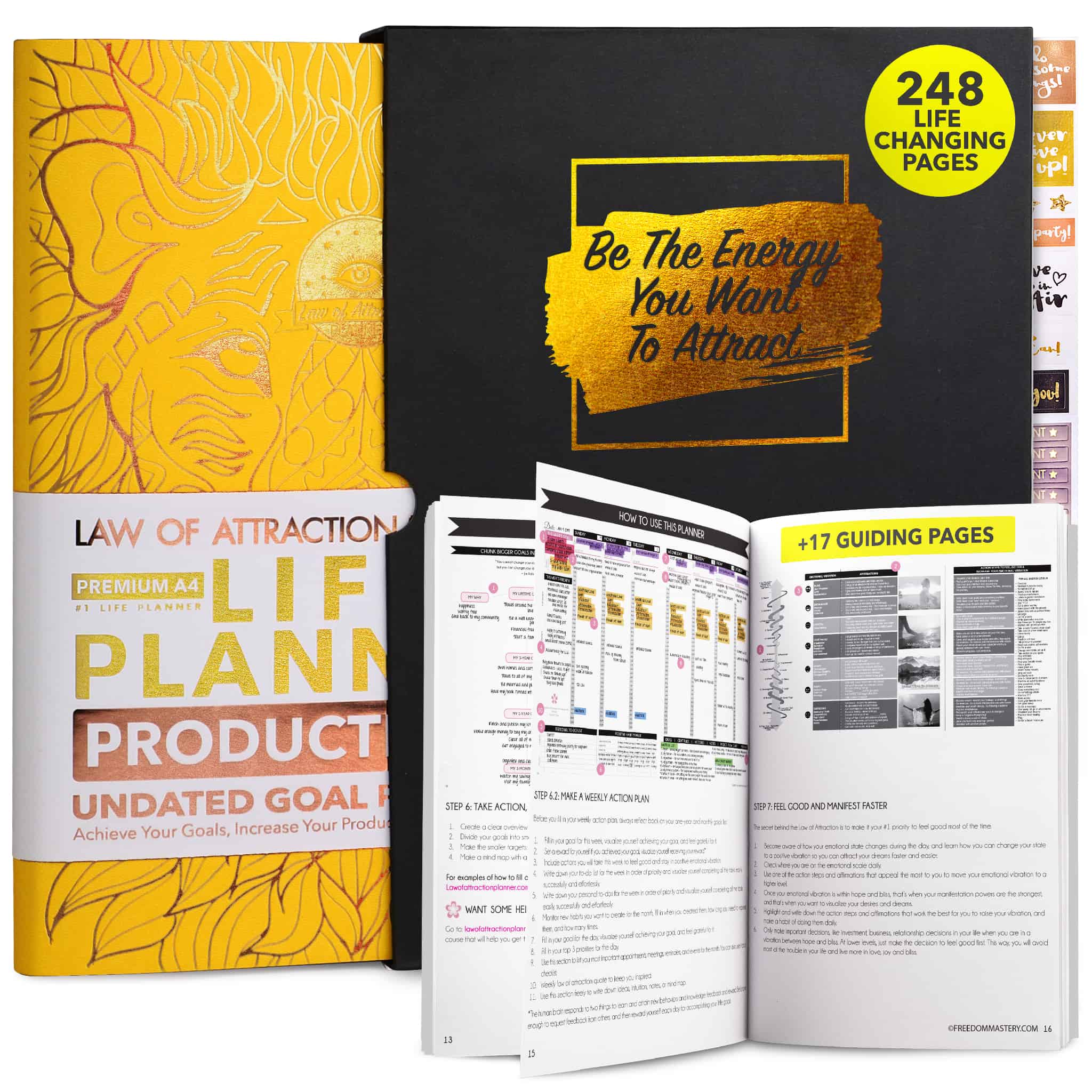 Undated Monday Start Deluxe LOA 12 Month Planner (A4 Size: 8 x 11.5 in ...
