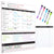 Law of Attraction Magnetic Dry Erase Calendar for Refrigerator. Two Magnetic Dry Erase Boards (17"x10.5" and 17"x7") with Tasks or Grocery List 8"x10" and 5 Markers