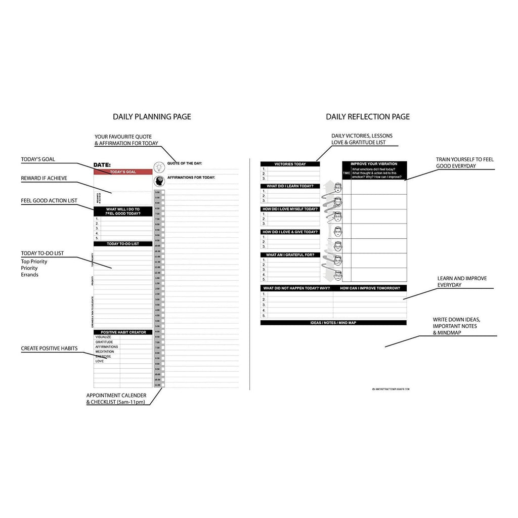 LOA 30 Day Daily Planner (A5 size) – Freedom Mastery