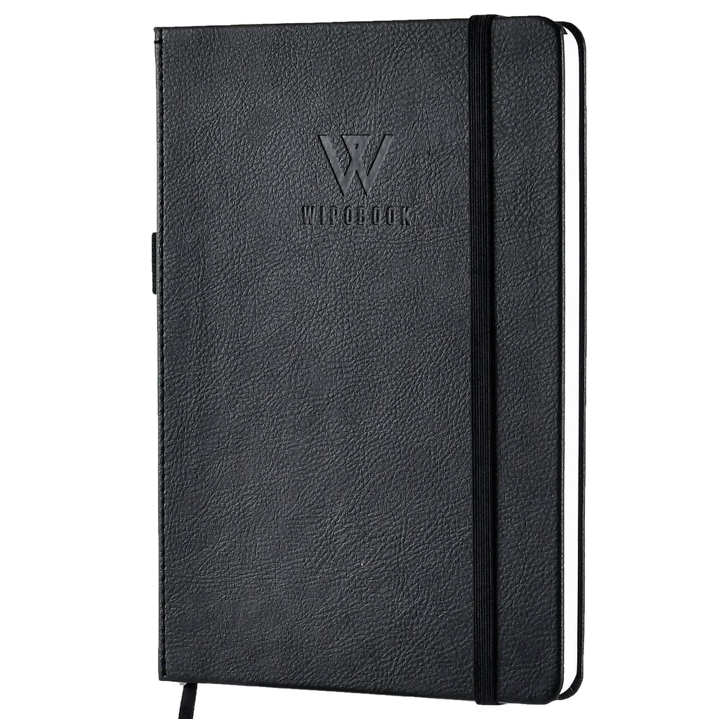 Deluxe Reusable Notebook, Dot Grid Eco-Friendly Journal with 1 WIPOBOOK Erasable Pen (128pages, A5 size (5.8 × 8.3 inches) Write and Wipe Off, Reuse As Much As You Want.
